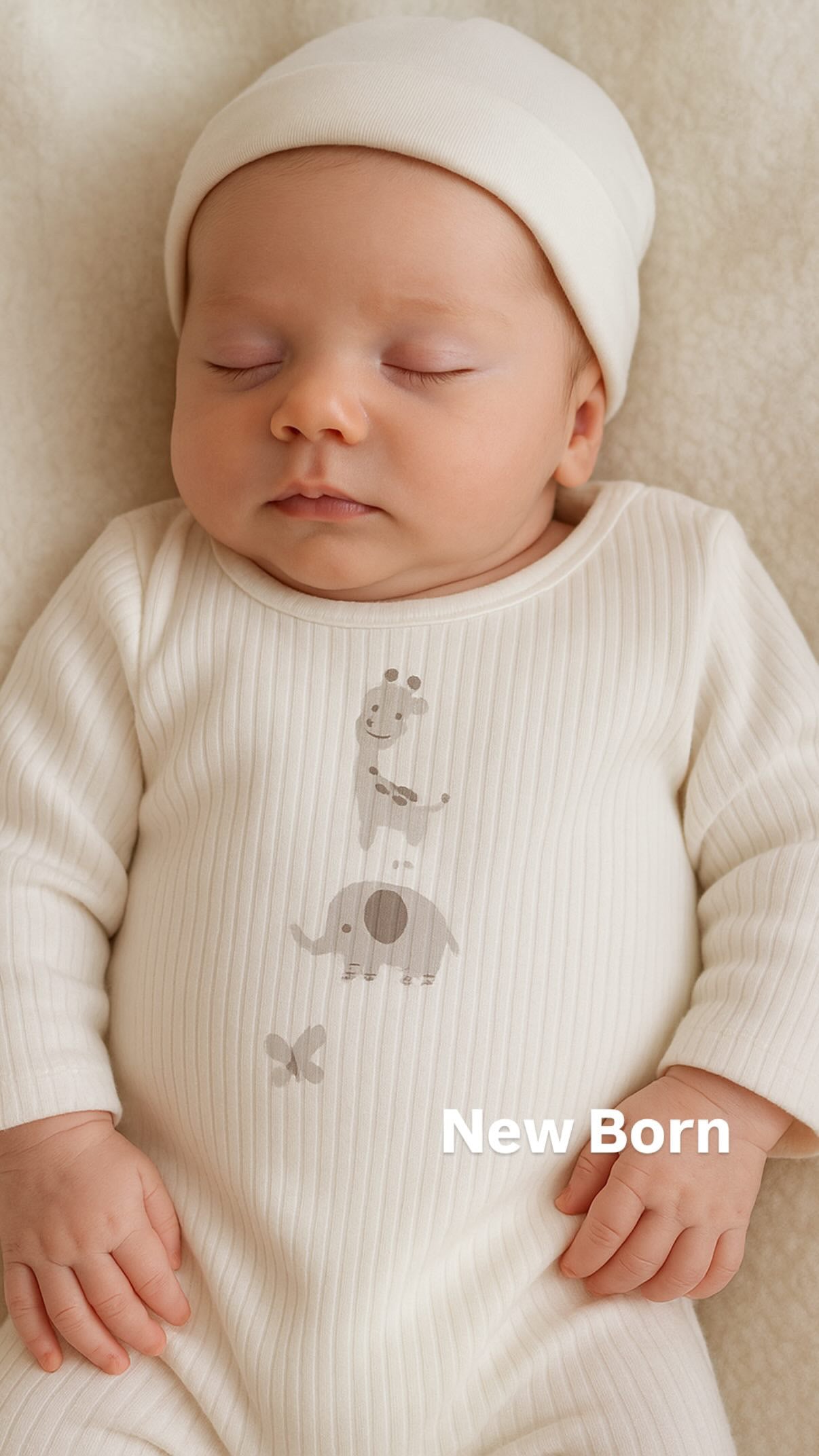 Mameluco con Pies Elfante y Jiarafa CHIKY NYNO