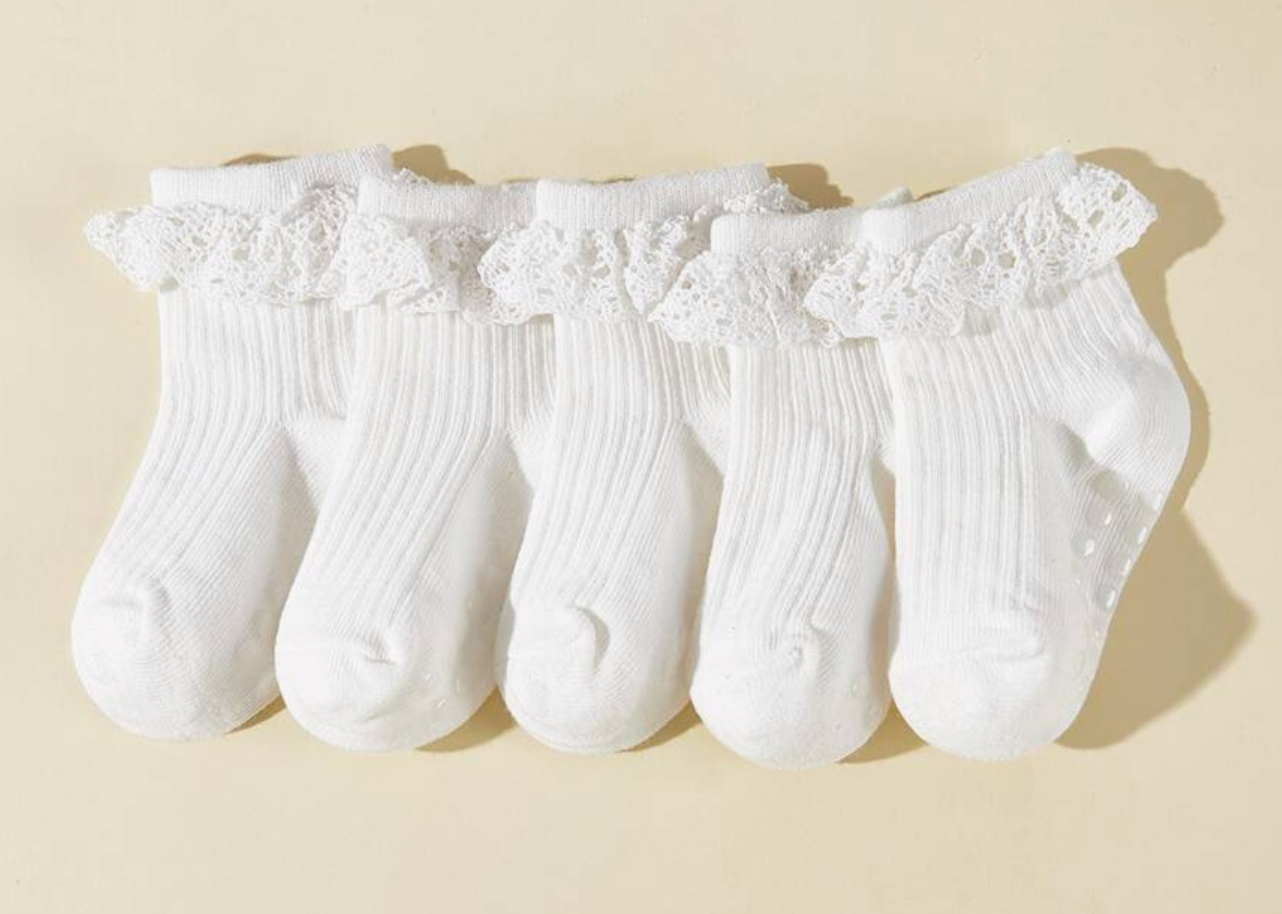 Calcetin para Niña con Olan Talla 6-12 meses CHIKY NYNO