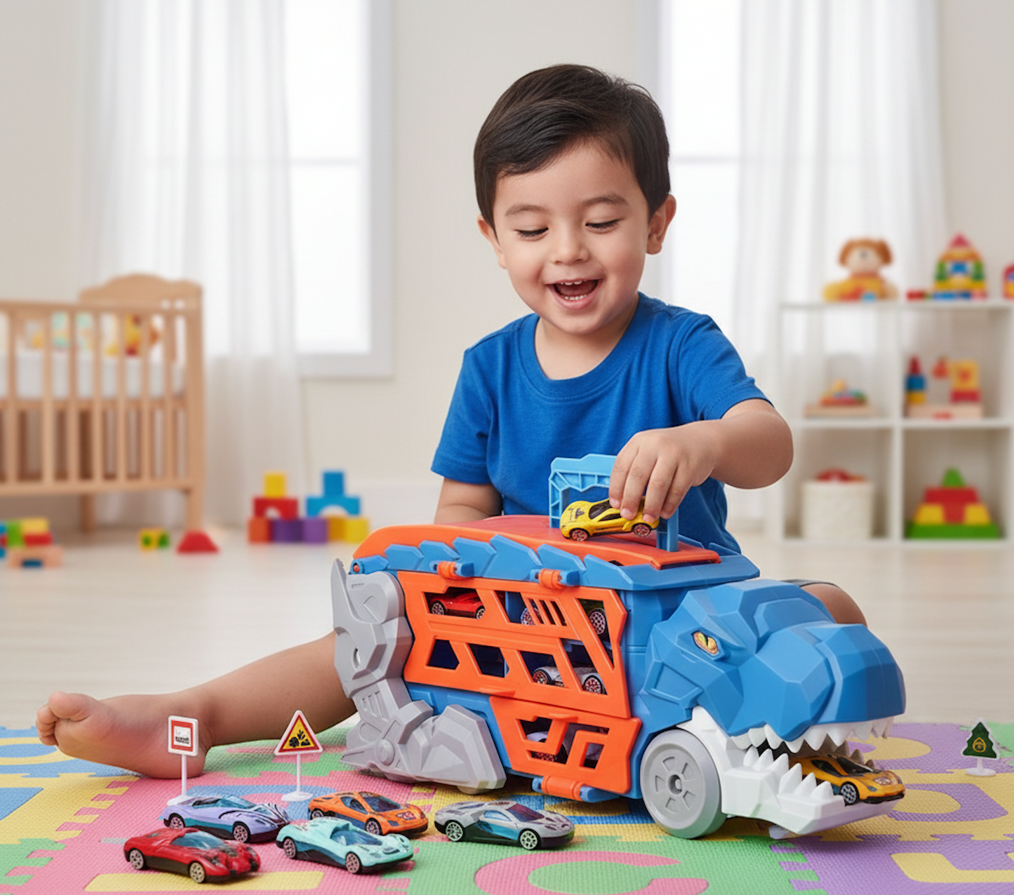 19 en 1 Camiones de Juguete para Niño PORFYDYA