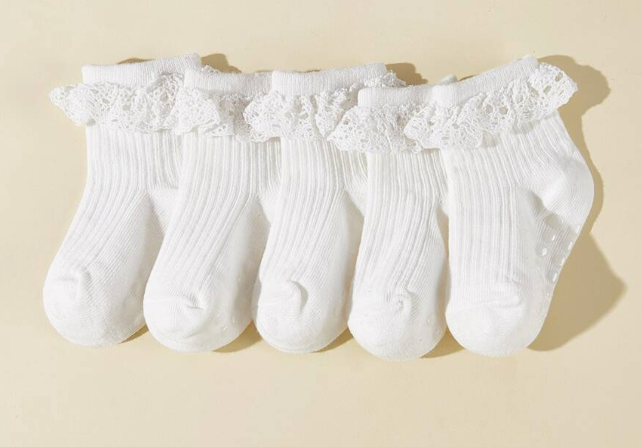 Calcetin para Niña con Olan Talla 0-6 meses CHIKY NYNO