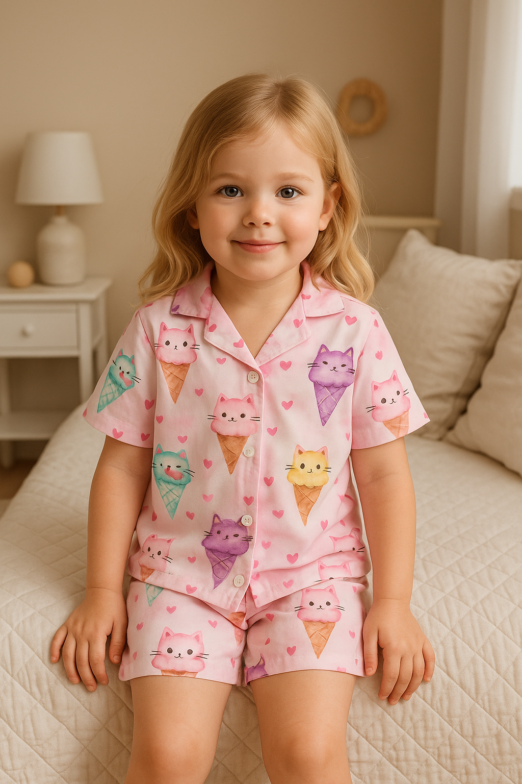 Pijama Nieve y Gatitos CHIKY NYNO