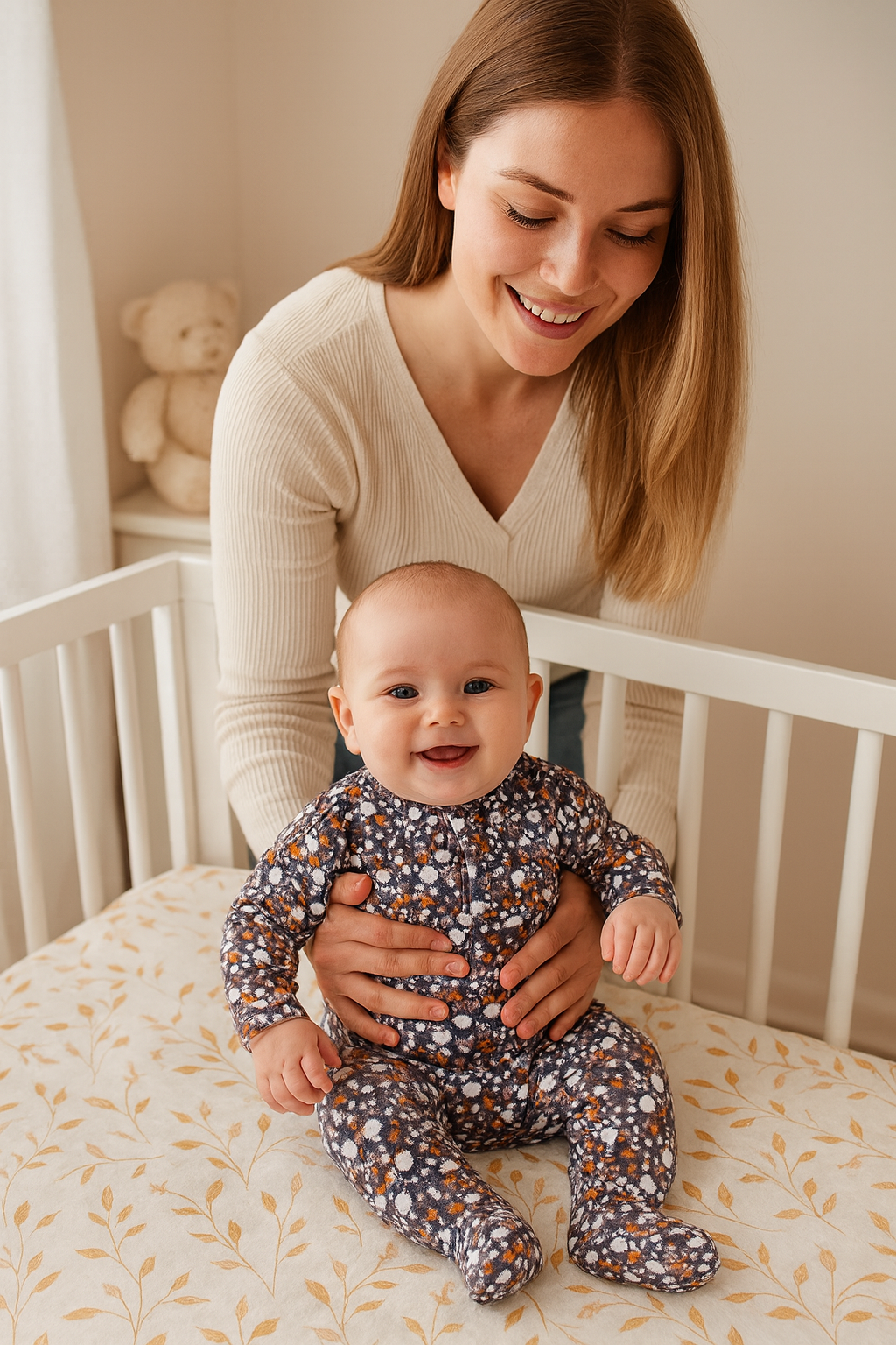 Mameluco con Iman Flowers CHIKY NYNO