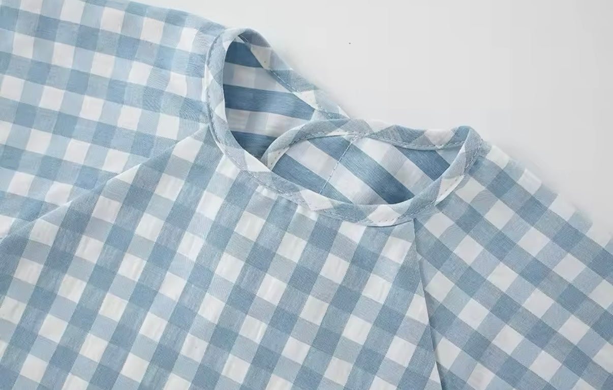 Delantal Impermeable con Mangas Cuadros  CHYKY NYNO