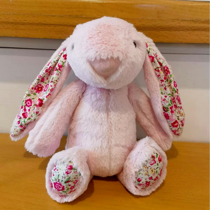 Mono Peluche Conejo Orjeas con Florecitas  30 Cms CHIKY NYNO