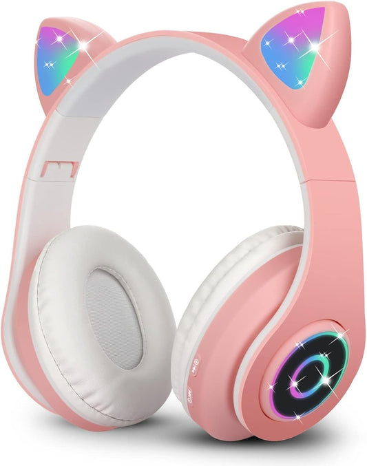 Audifonos Inalámbricos con Orejas de Gato  PORFYDYA