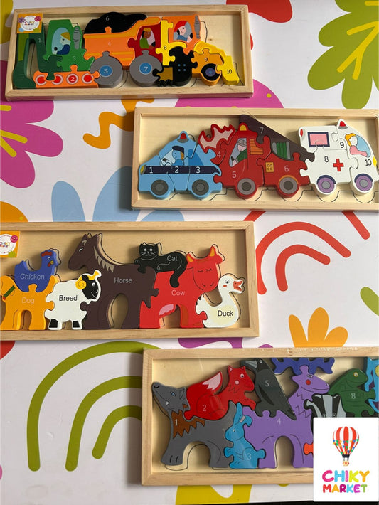 Rompecabezas 1'Al 10 Animales CHIKY MARKET