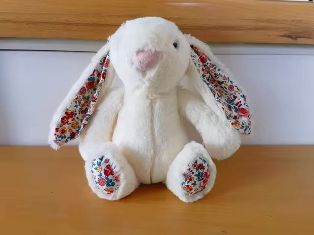 Mono Peluche Conejo Orjeas con Florecitas  30 Cms CHIKY NYNO