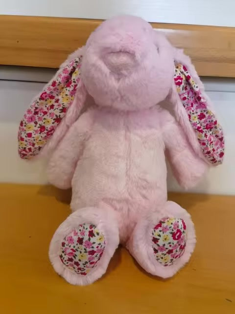 Mono Peluche Conejo Orjeas con Florecitas  30 Cms CHIKY NYNO