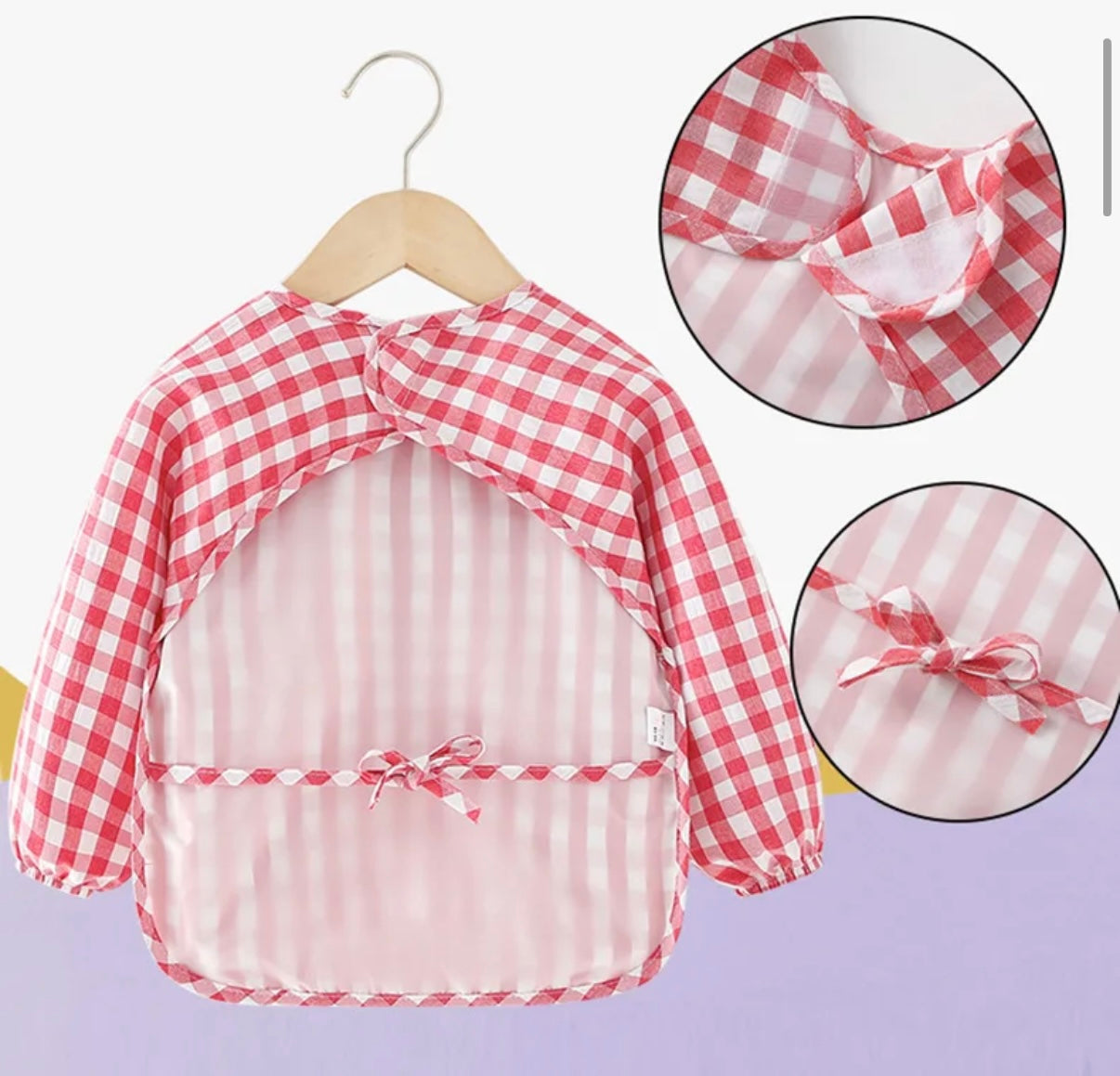 Delantal Impermeable con Mangas Cuadros  CHYKY NYNO