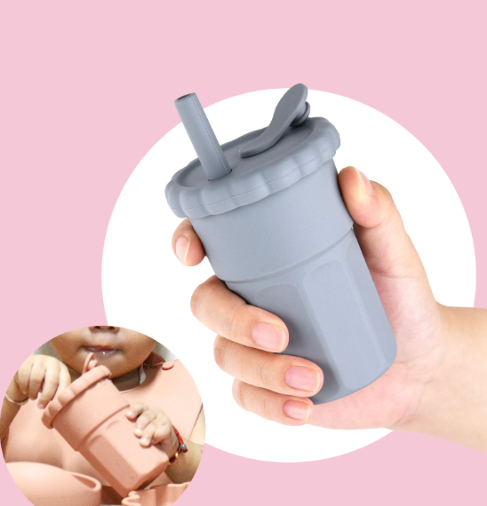 Vaso para Beber con Popote y Tapa CHIKY NYNO