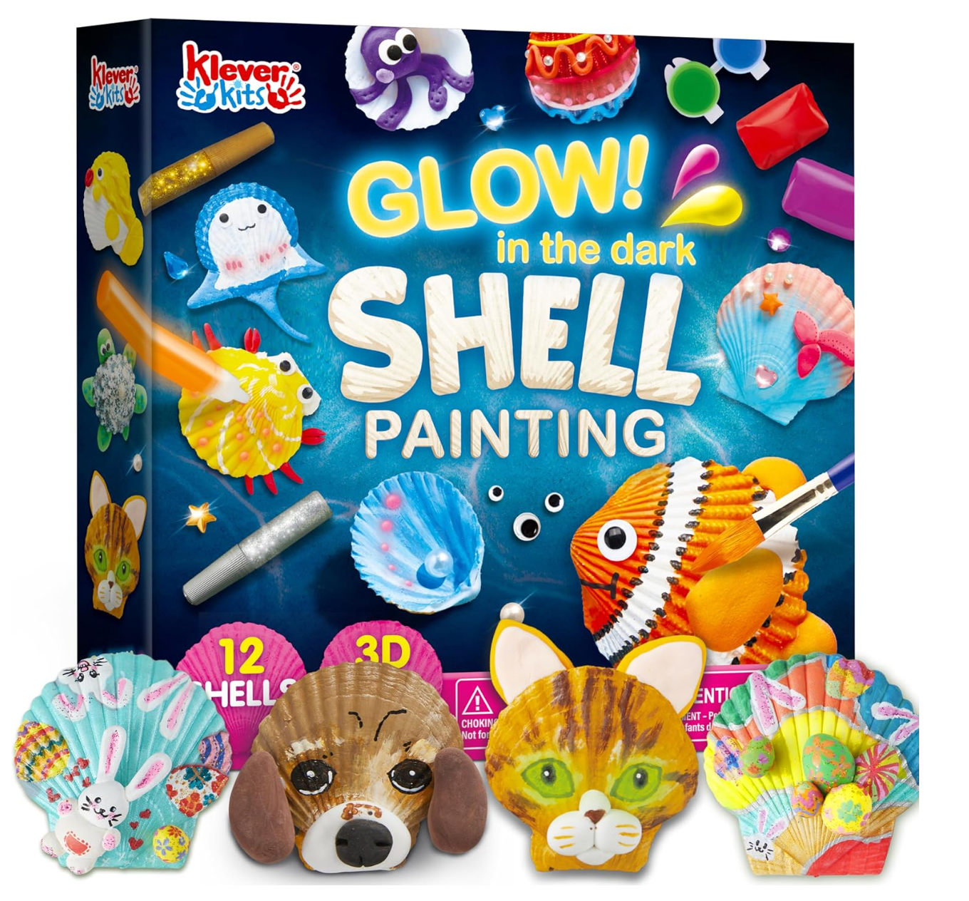 Seashell - Kit de pintura artesanal para niños PORFYDYA