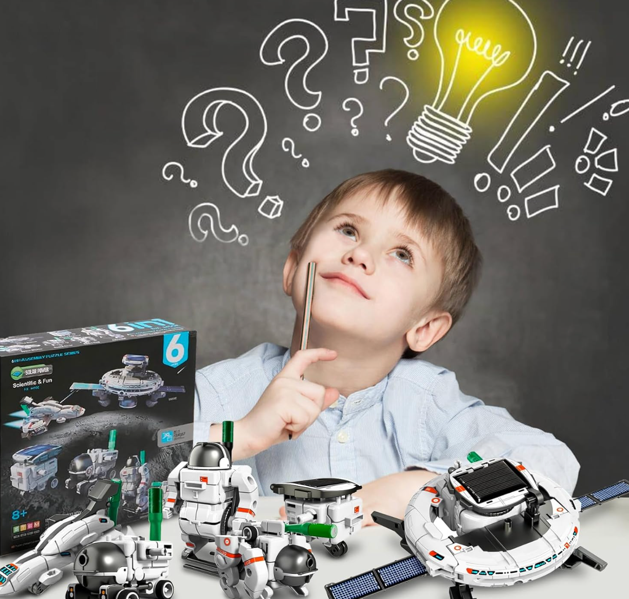 Juguete Educativo Robot Solar 6 en 1 PORFYDYA