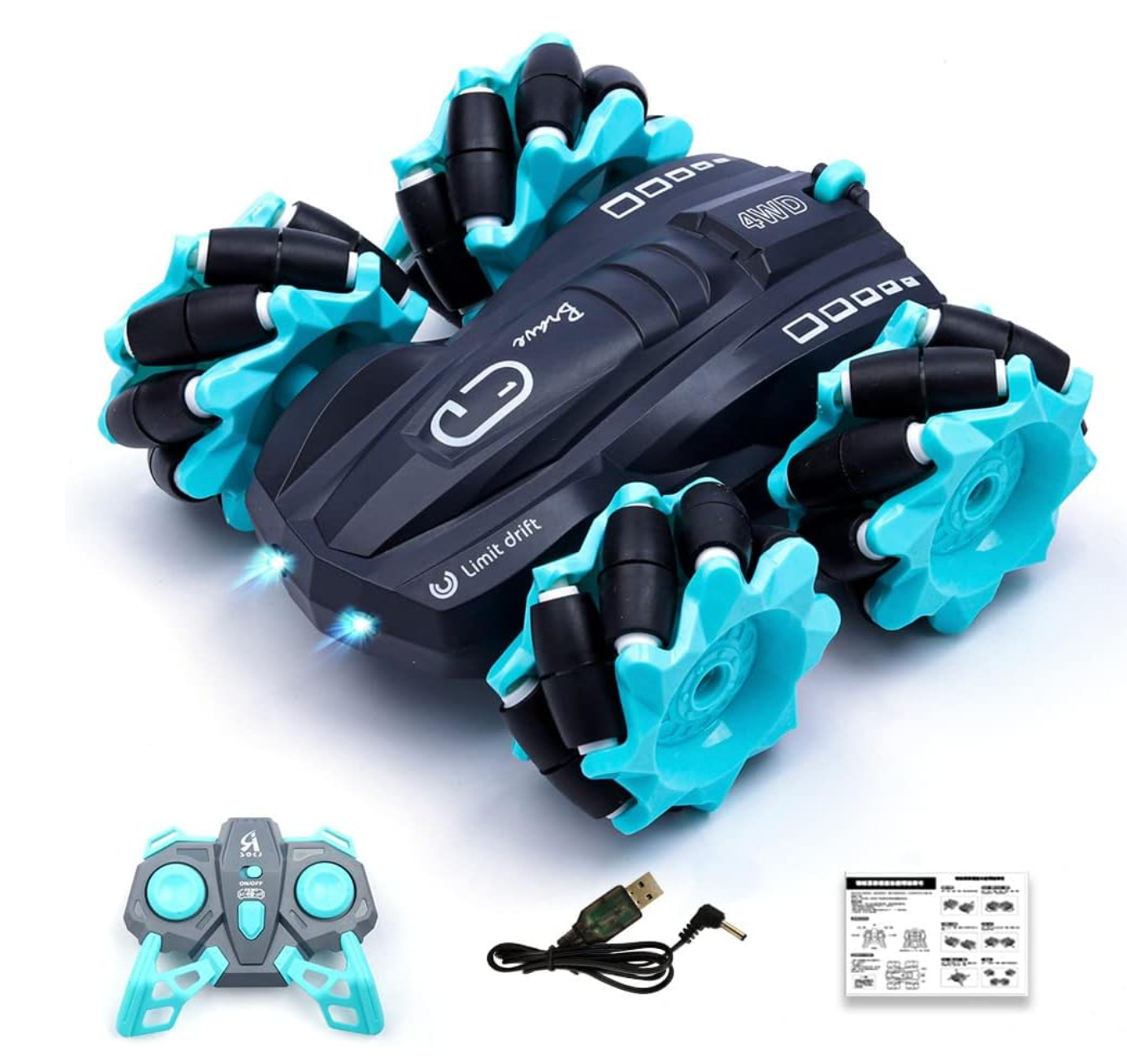 Coche Control Remoto para Niños 360° PORFYDYA