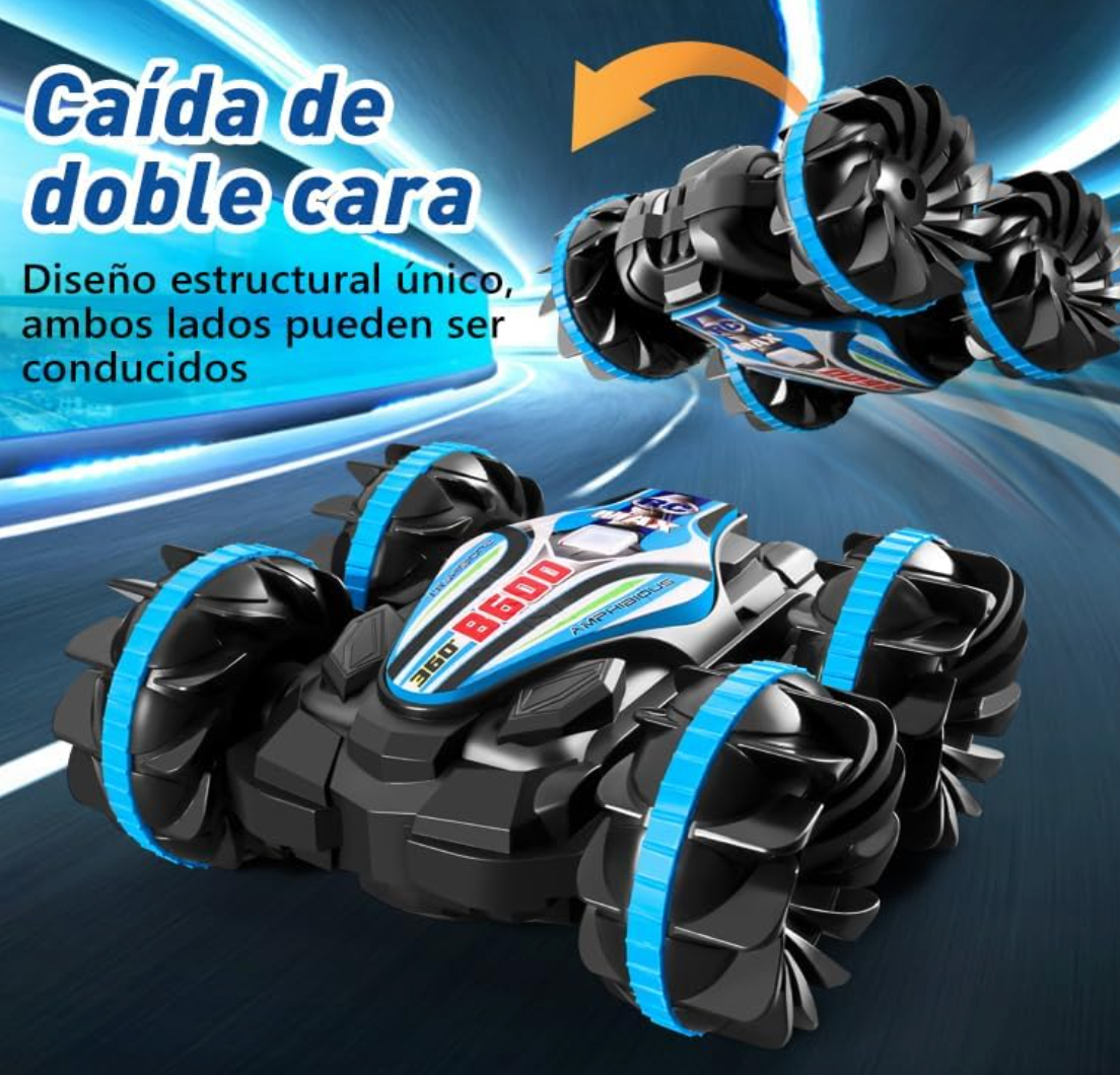 Carro Anfibio de Control Remoto para Niños PORFYDYA