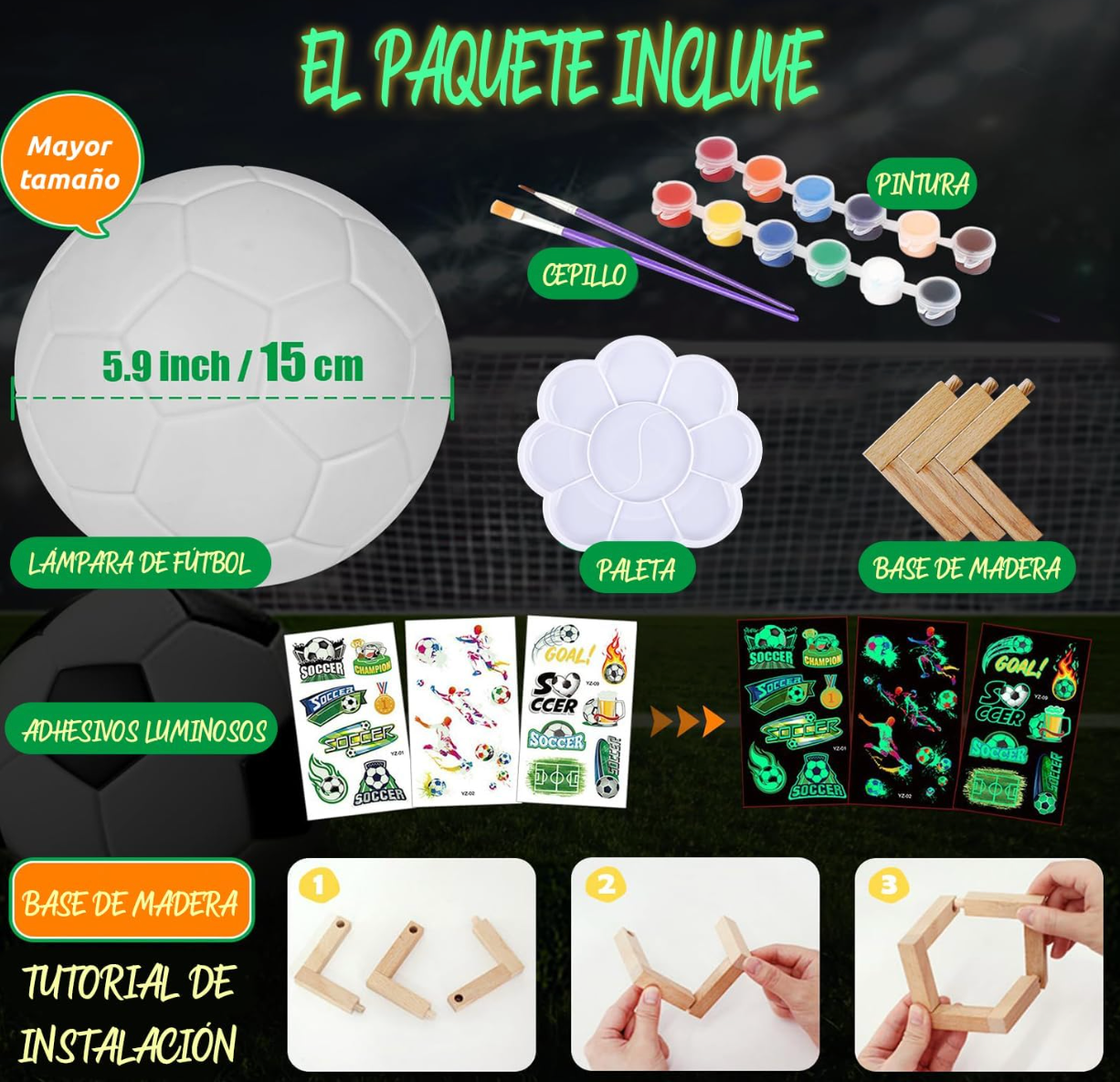 Pinta Tu Propia Lámpara PORFYDYA