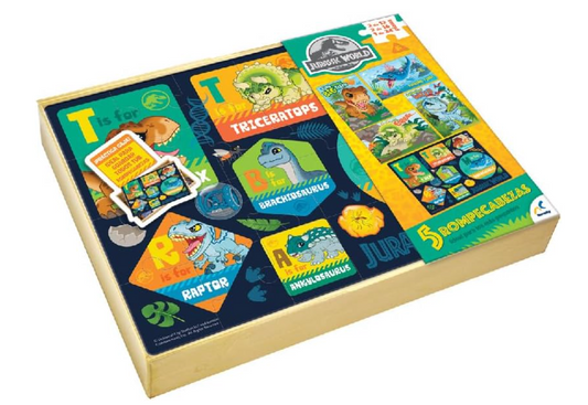 Rompecabezas 5 en 1 de Jurassic World PORFYDYA