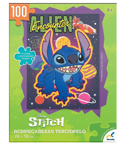 Rompecabezas Disney Stitch con Terciopelo 48 pizs PORFYDYA