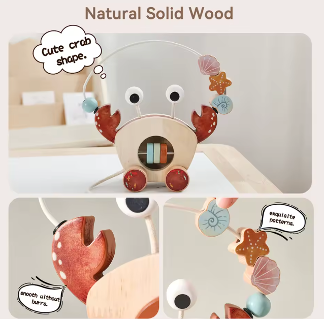 Cangrejo Jalador de Madera CHIKY NYNO