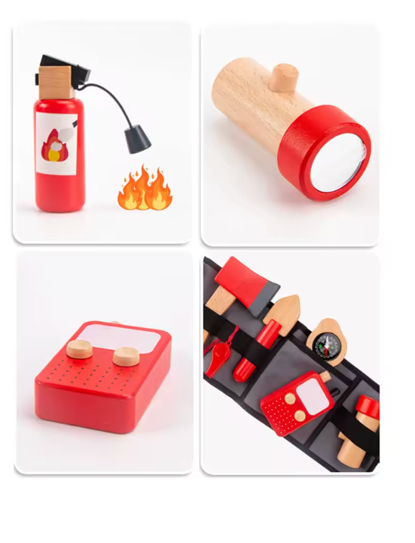 Juguete Madera Bombero PORFYDYA