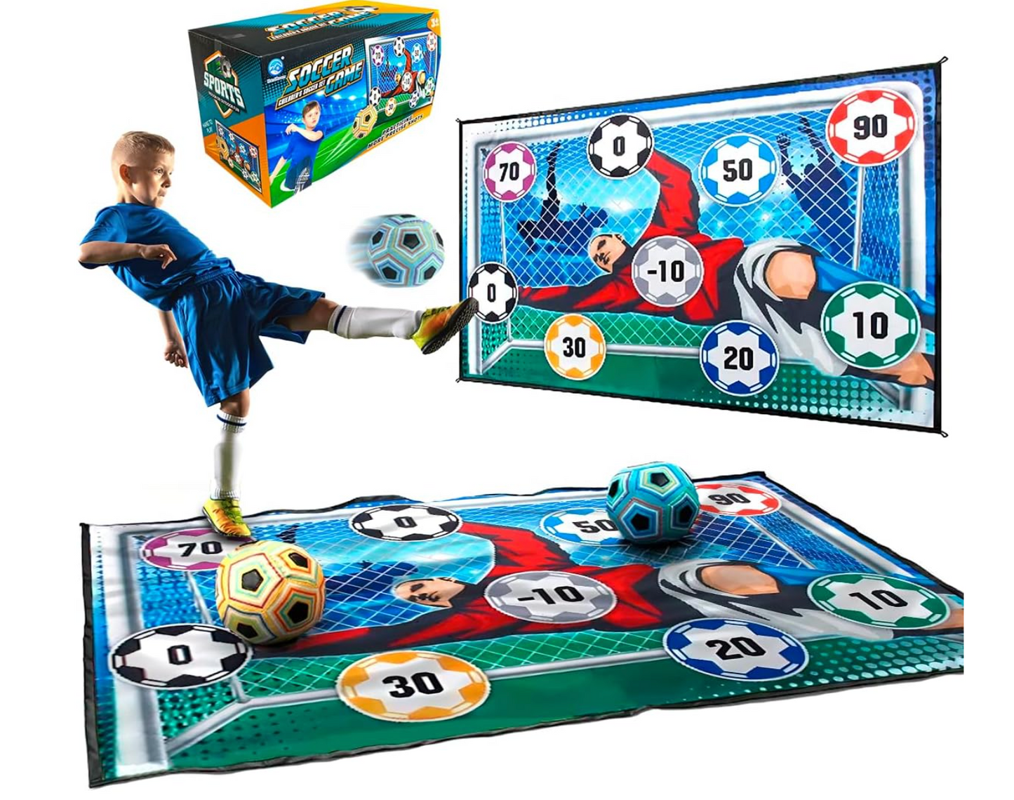 Raganet, Porteria de Futbol para Niños con 2 Balones PORFYDYA