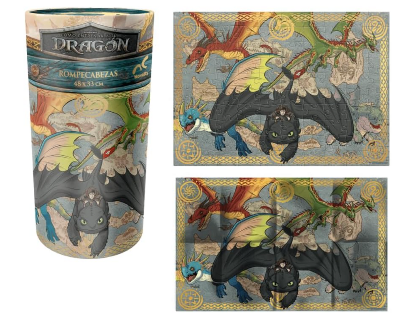 Rompecabezas Cilindro Entrenando A Tu Dragón PORFYDYA