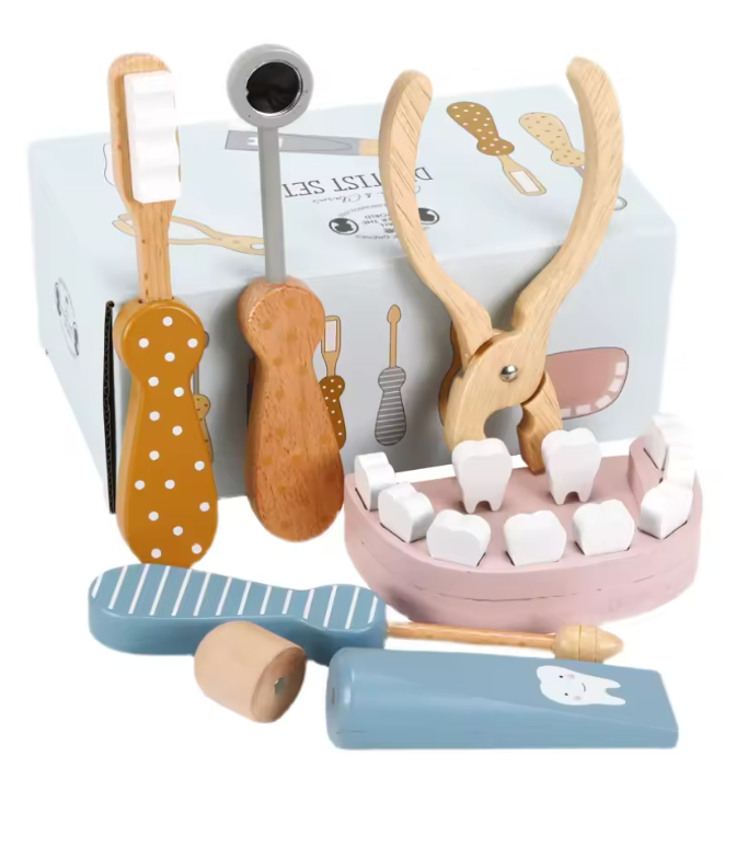 El pequeño Desntista de Madera para niños PORFYDYA