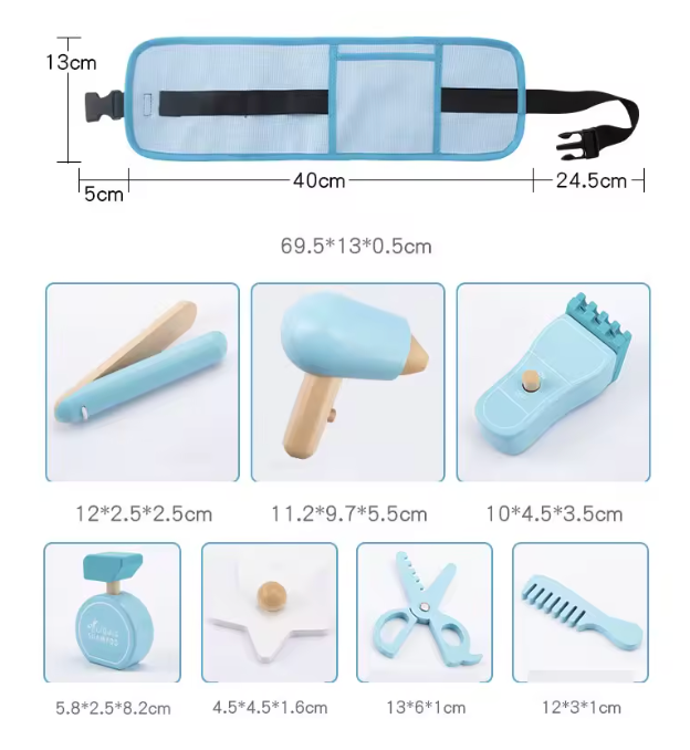 Juguete de Madera de corte de Pelo PORFYDYA
