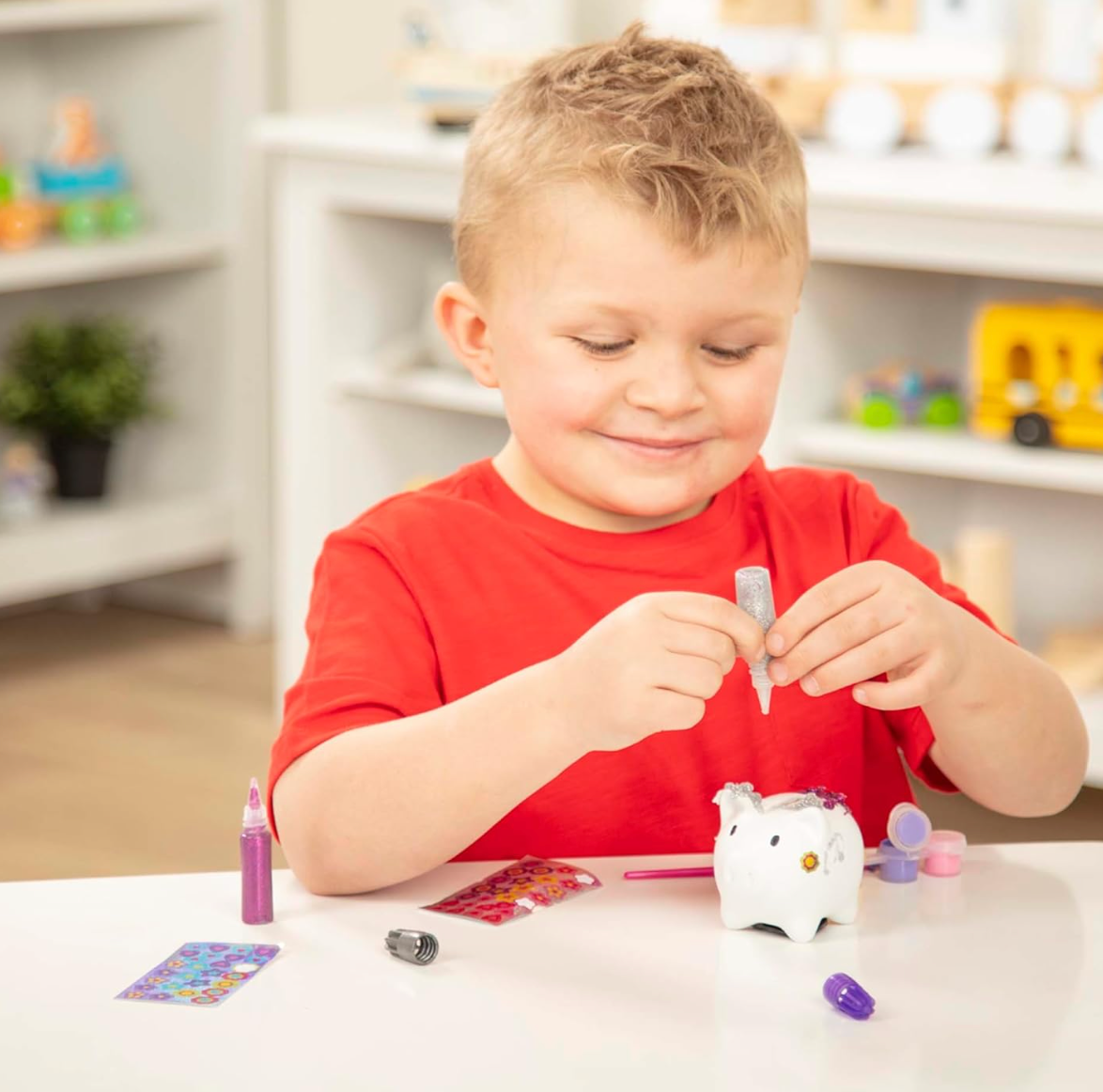 Melissa & Doug Kit de Arte y Manualidades, Incluye Alcancía de Cochinito PORFYDYA