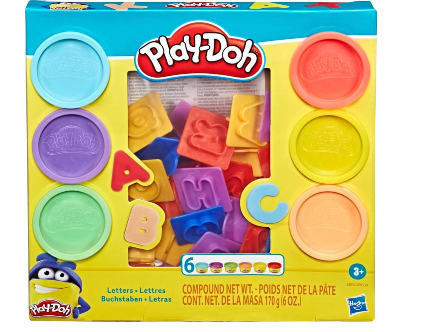 Play-Doh Set de Letras de masa moldeable PORFYDYA