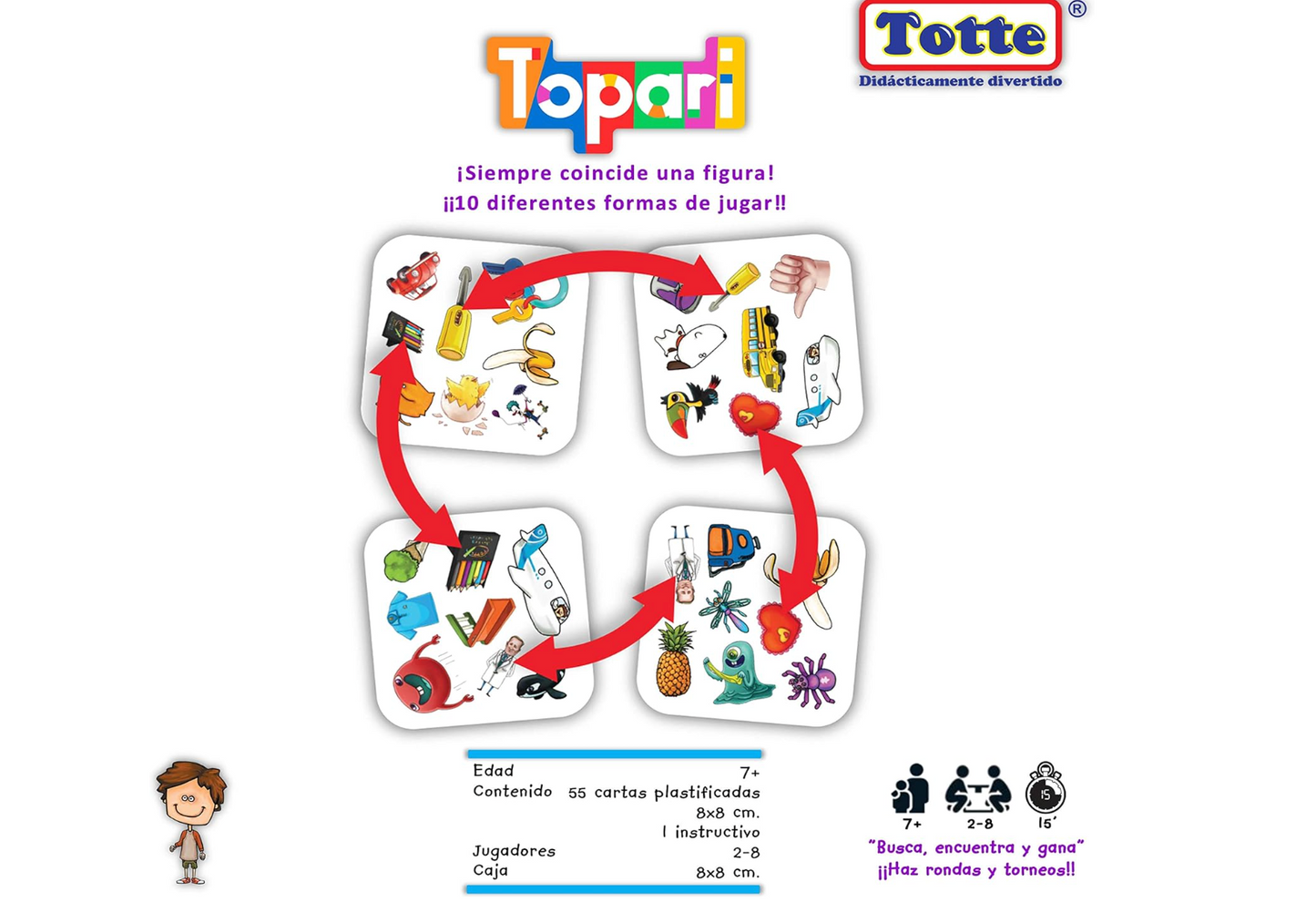 Totte Topari Juego de Cartas PORFYDYA