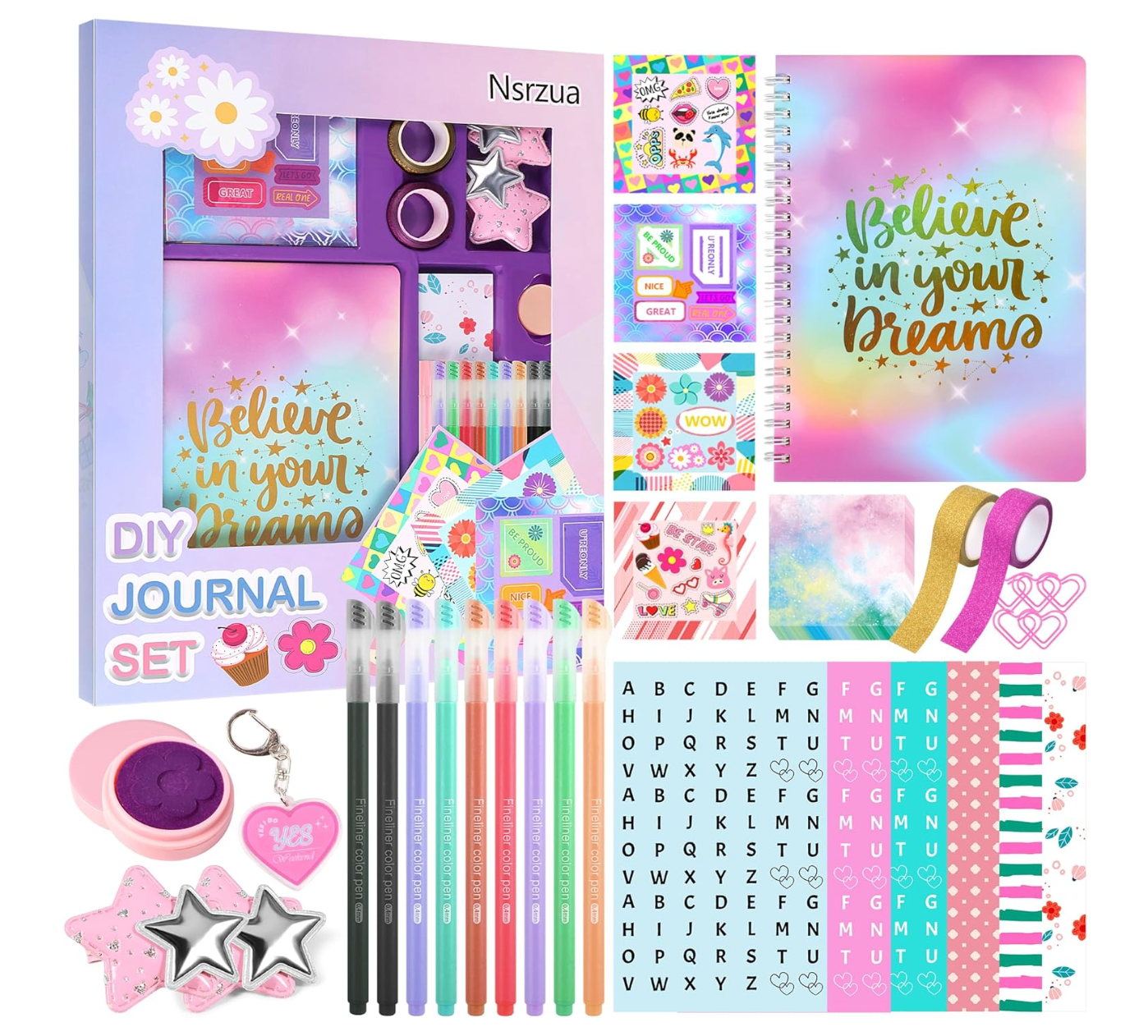 Kit de diario para niñas, juguetes para edades de 8 a 14 años PORFYDYA