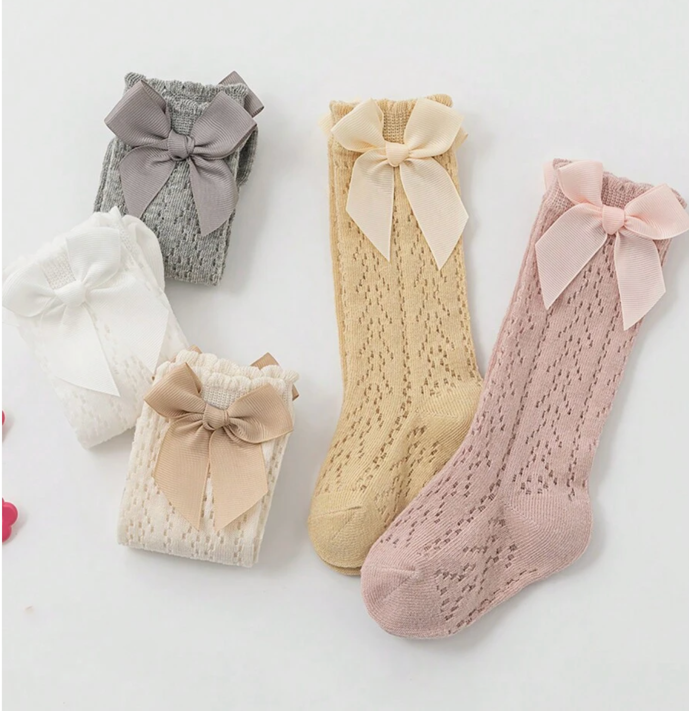 Calceta Calada con Lazo 1-3 años CHIKY NYNO