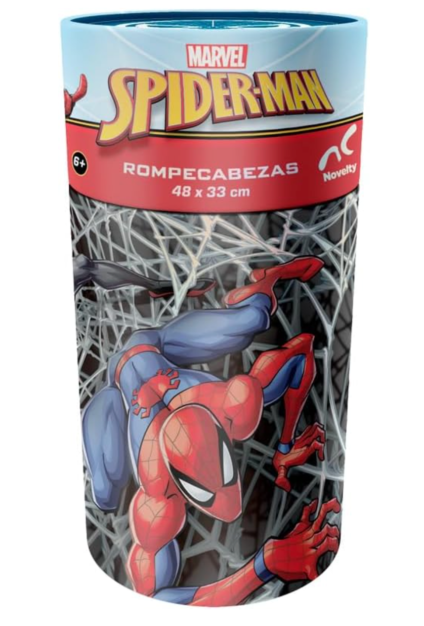 Corp Rompecabezas Infantil Spiderman, Cilindro PORFYDYA