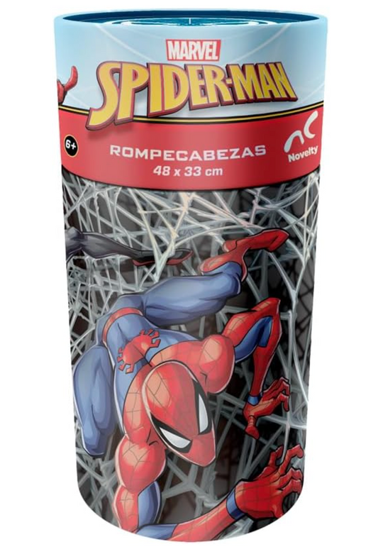 Corp Rompecabezas Infantil Spiderman, Cilindro PORFYDYA