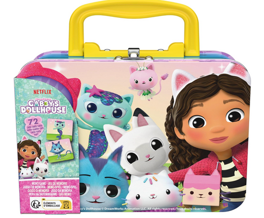 Gabby’s Dollhouse, juego de cartas de memoria PORFYDYA