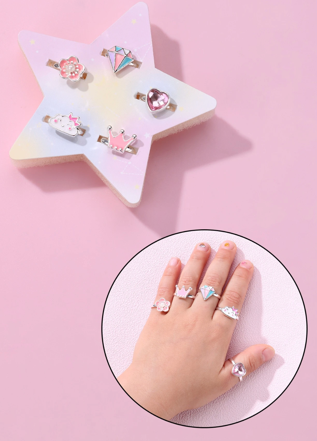 Estrella Princesa con Anillos  PORFYDYA