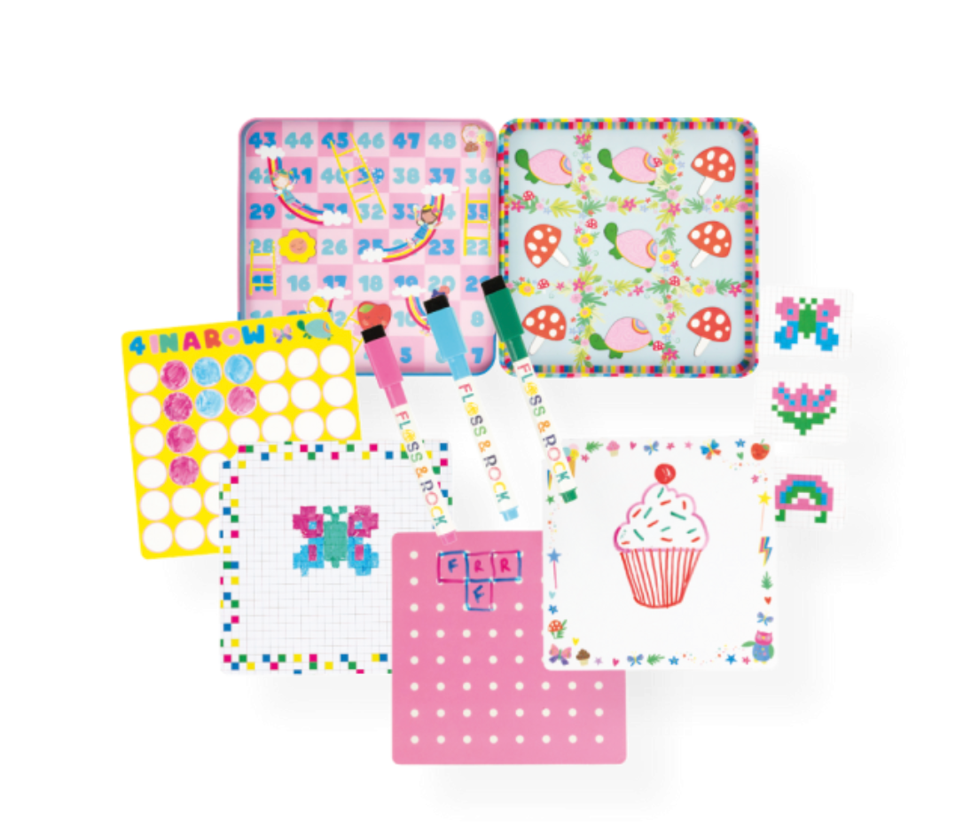 Lata magnética de diversión y juegos – Hada arcoíris PORFYDYA