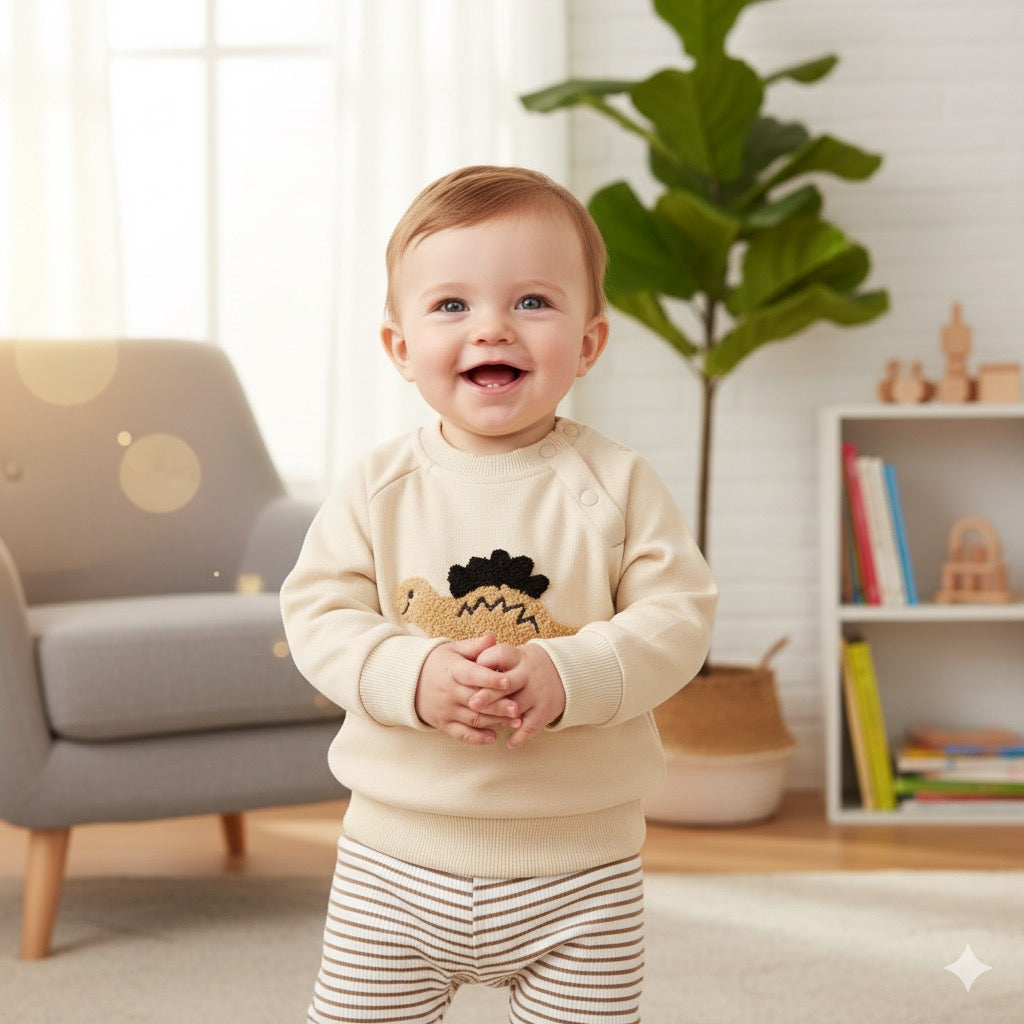 Conjunto Dino con Pantalon Rayado CHIKY NYNO