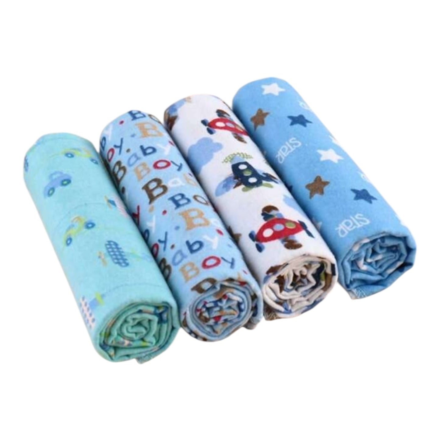 Paquete de 4 Mantas de Franela CHIKY NYNO