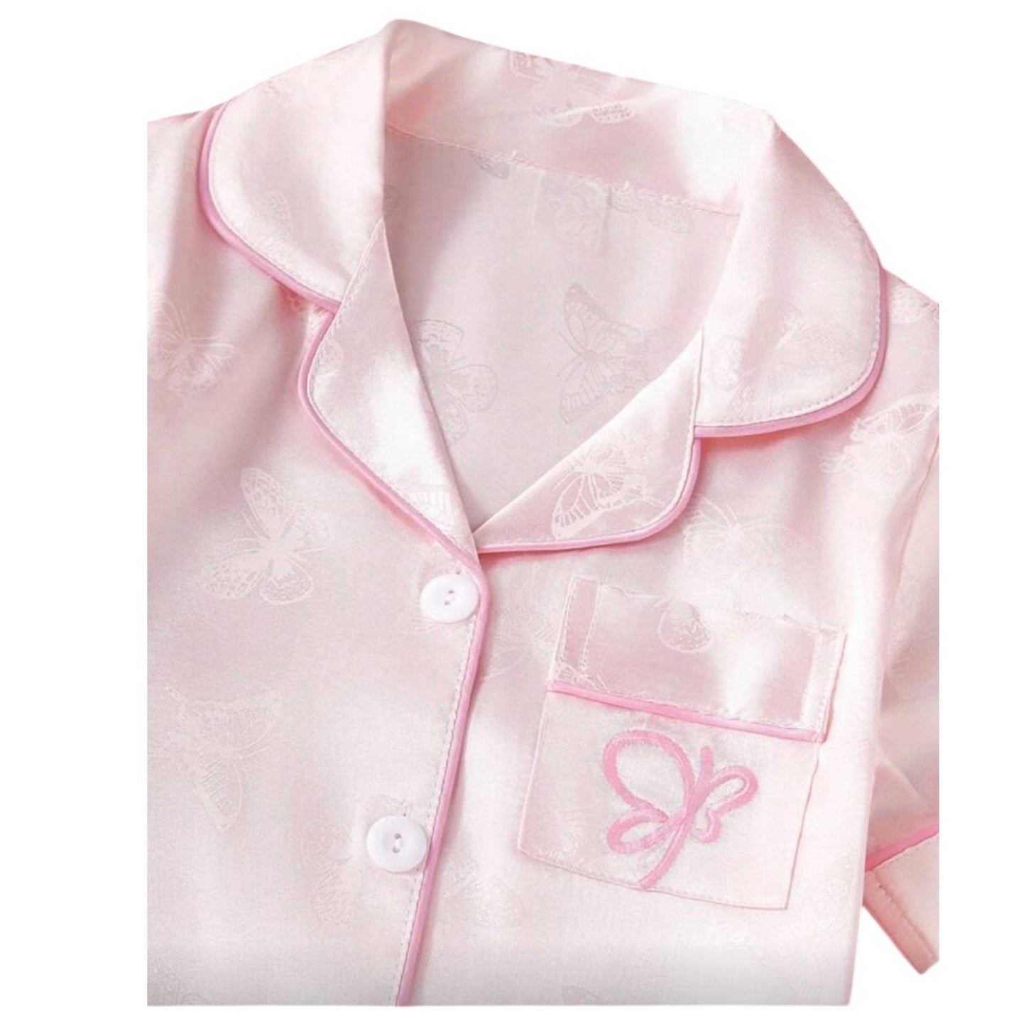 PIjama de Niña Tres Piezas Mariposas Rosa CHIKY NYNO