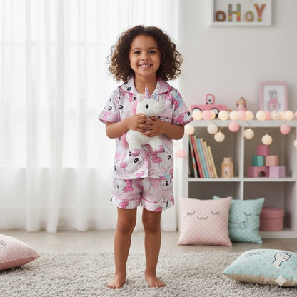 PIjama de Niña Gatitos Satinada CHIKY NYNO