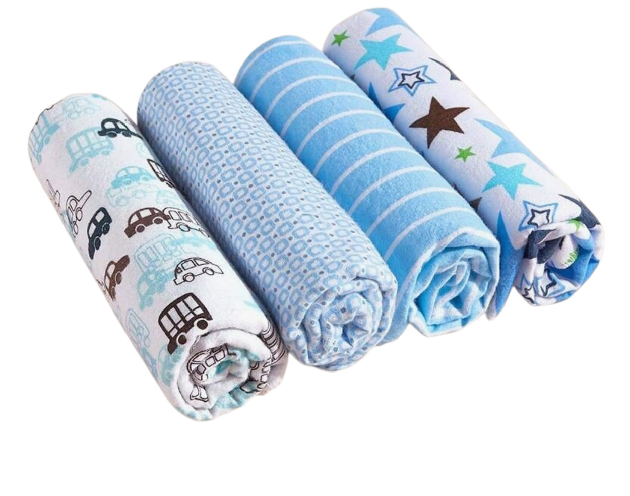 Paquete de 4 Mantas de Franela CHIKY NYNO