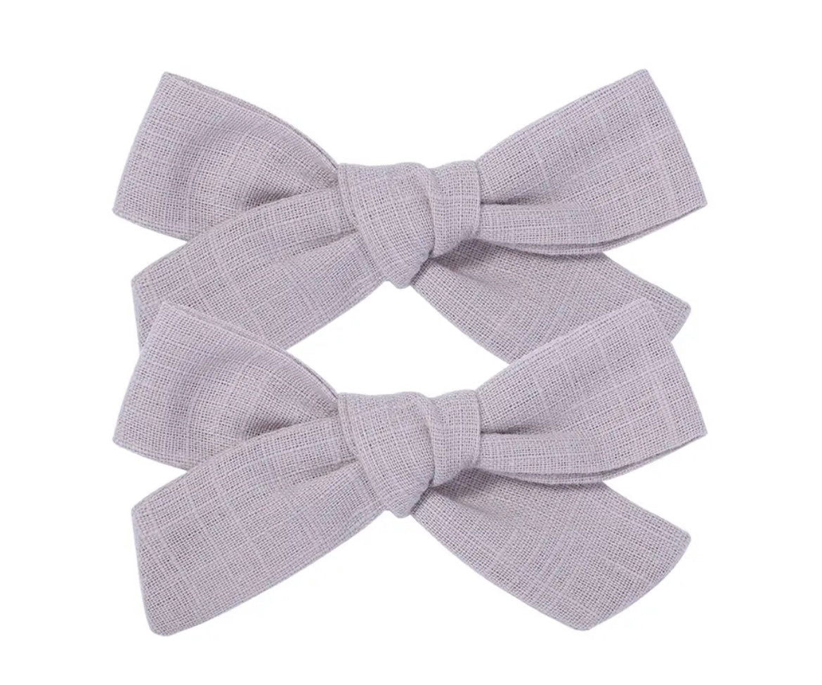 Par Hair Clip Lazado Delgado Mediano