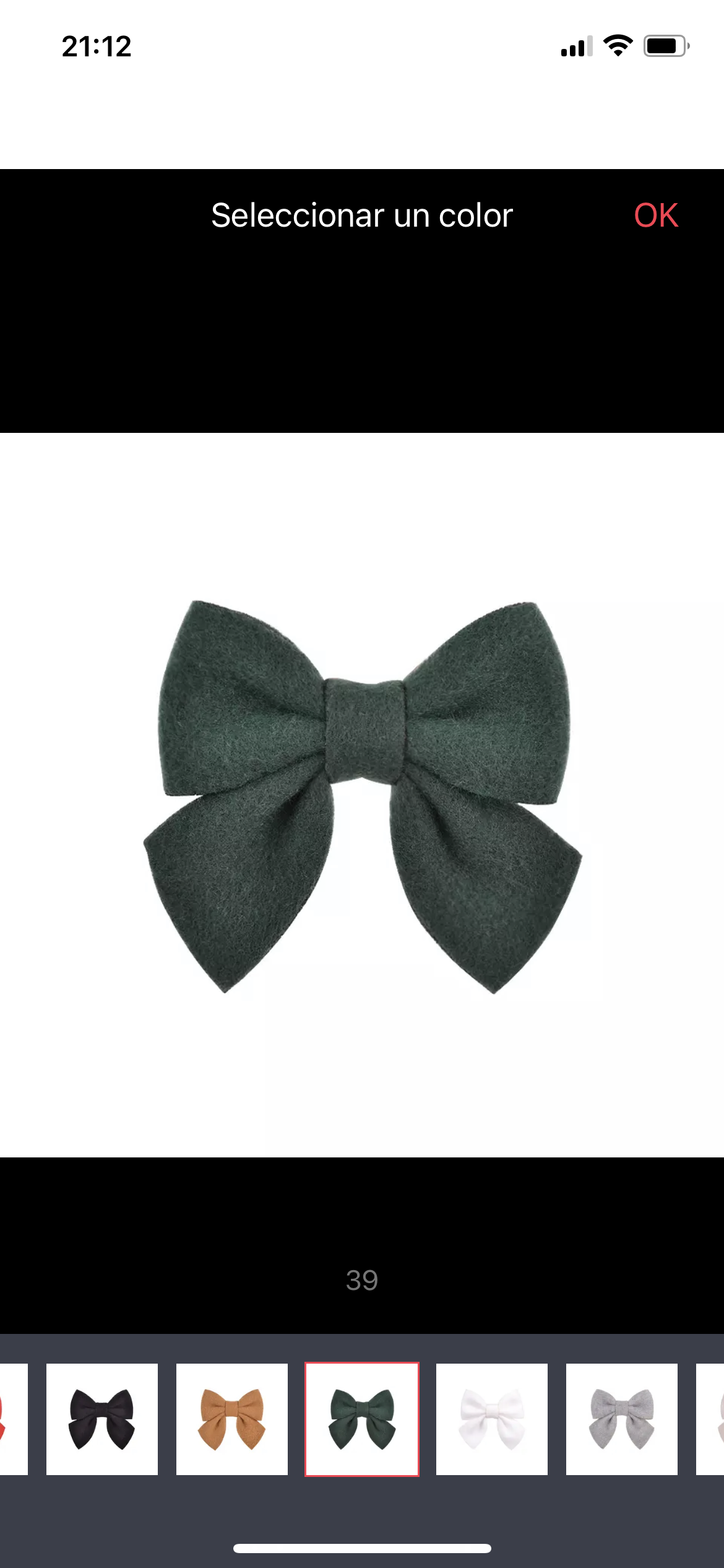 Par moño Mini De Lana