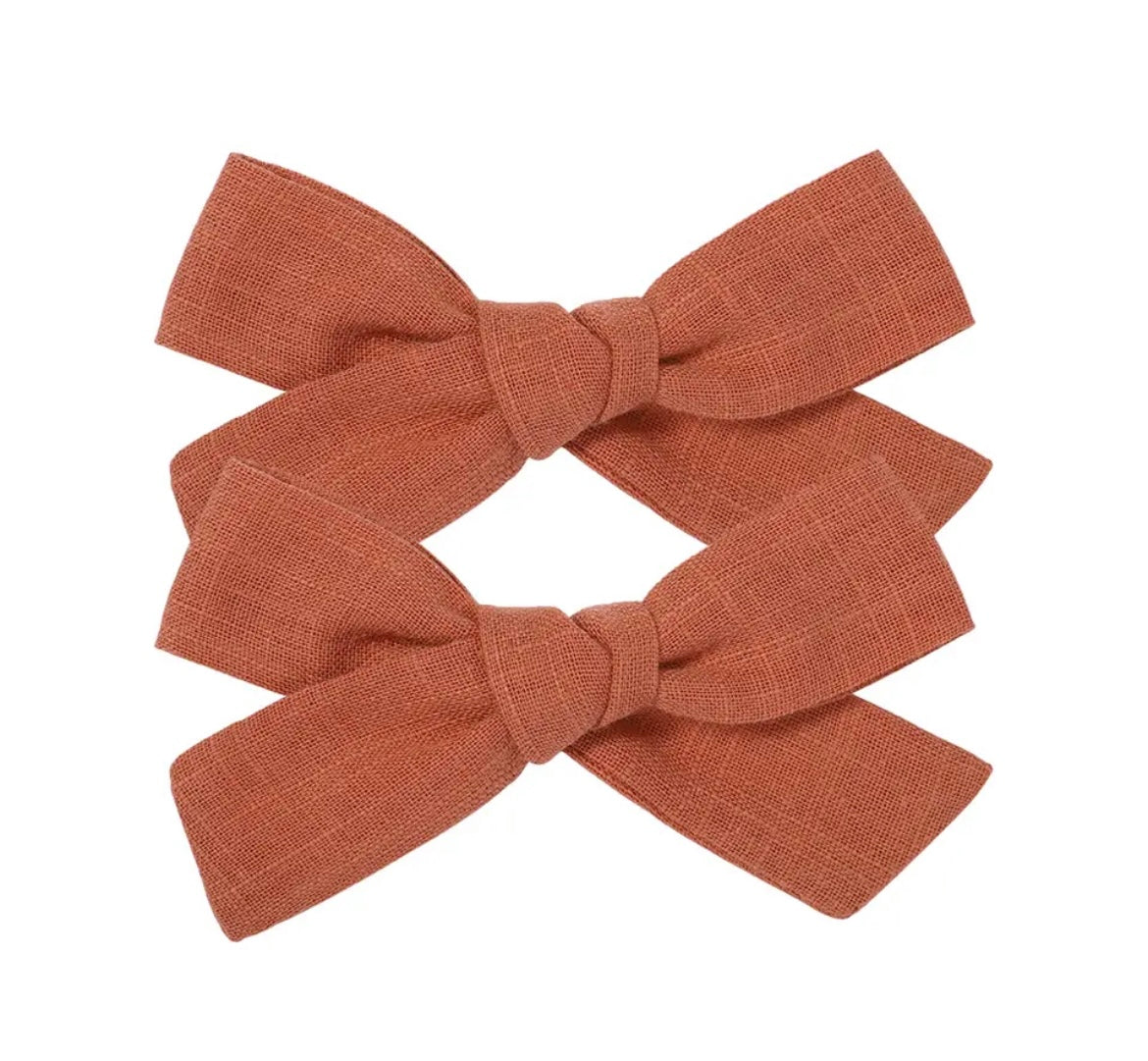 Par Hair Clip Lazado Delgado Mediano