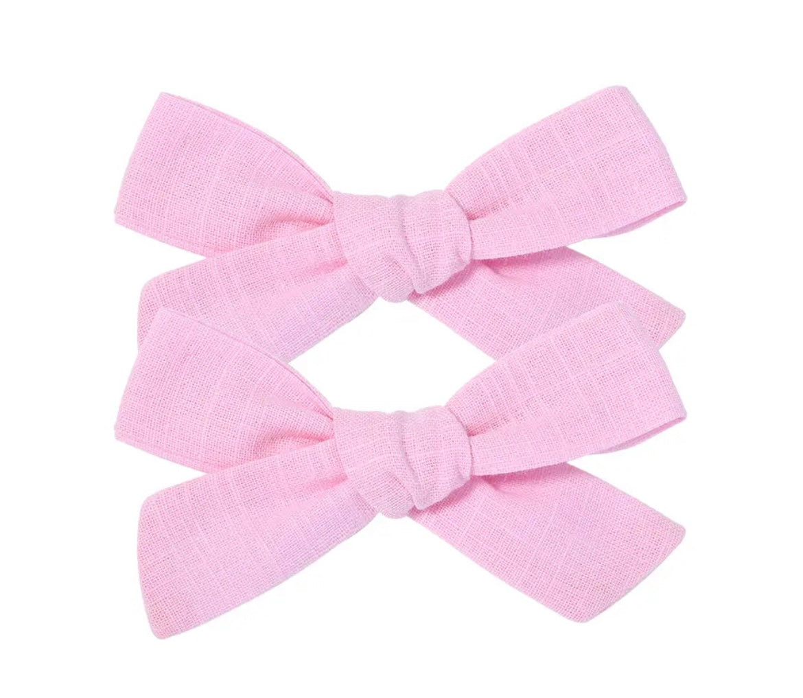 Par Hair Clip Lazado Delgado Mediano